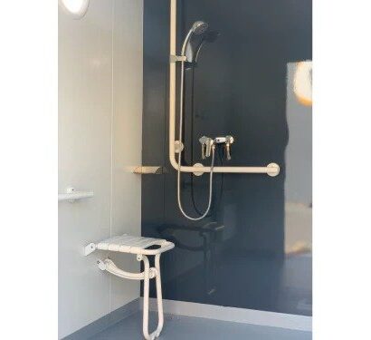 Bungalow sanitario pmr morgon con duchas