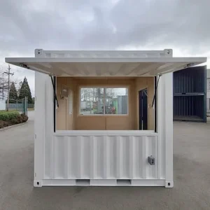 Contenedor de cafetería/bar de 10 pies Nuevo Blanco